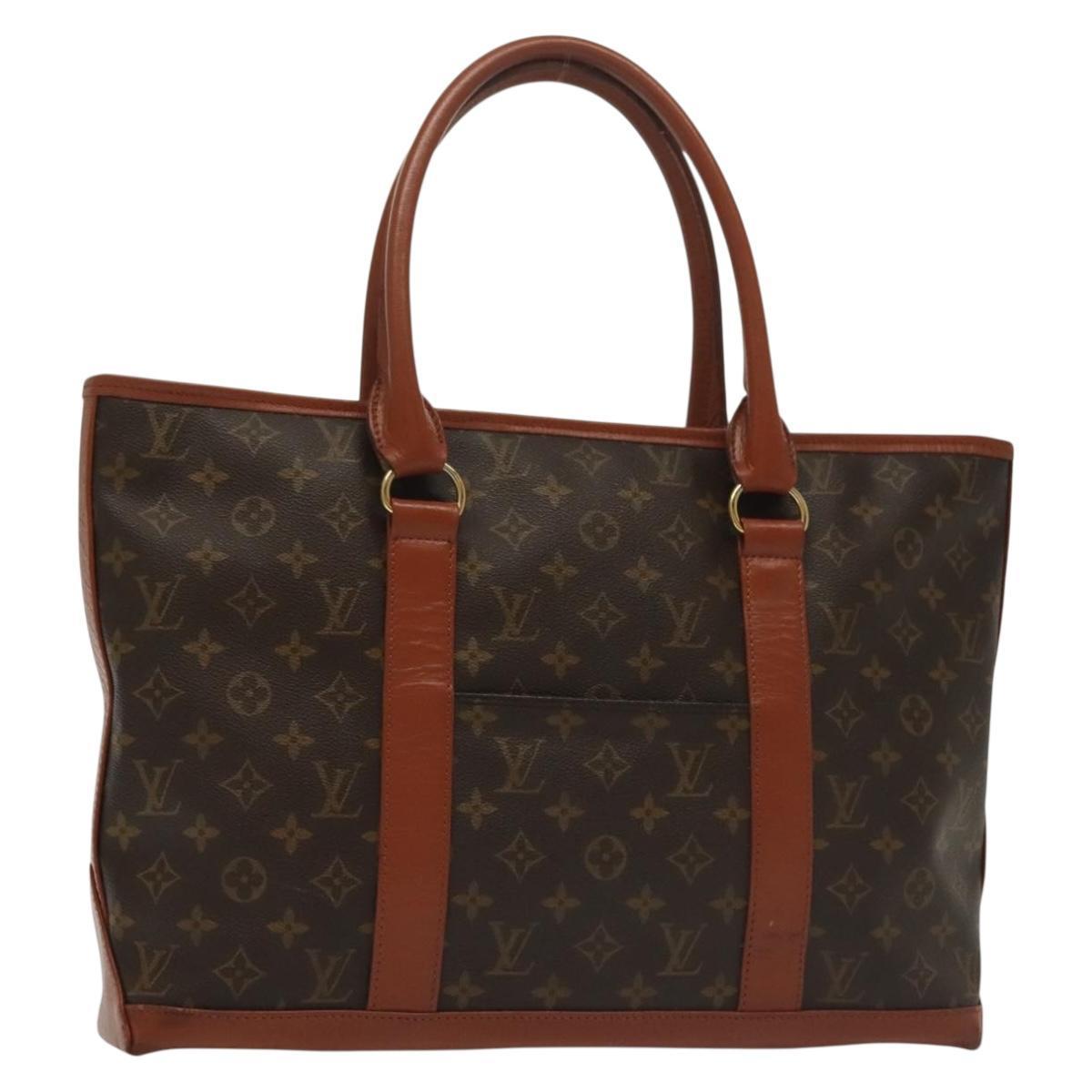 Louis Vuitton Monogram Sac Weekend Pm Hand Bag M42425 Lv Auth Bs29225
